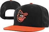 MLB Men's Baltimore Orioles Cooperstown 400 Snapback Cap (Black/Orange, Adjustable)