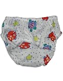 My Pool Pal - Newborn Boys Fish Reusable Swim Diaper, White, Multi (Size Small)
