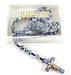 Blue Stone Beads Rosary Crucifix Cross-New in Box