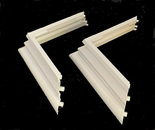 6" 2-Piece Trim Rings White that will Enhance or Finish a Vinyl Post used on decking or fence posts that are square.