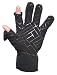 Men's Cell Phone Gloves - Fleece Lined with Silicone Screen Grip Palm for IPhones and Cell Phones - 