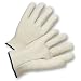 West Chester 990-B Leather Glove, Shirred Elastic Wrist Cuff
