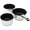 Tefal Ingenio 4 L9339502 Gourmet S�rie 3 Casseroles + 1 Poign�e Forme Droite Inox AA
