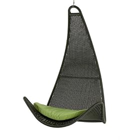Outback Urban Balance Curved Hanging Chair with Pillow, Stripe by Outback Chair