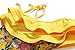 PGXT Girl's One Piece One-shoulder Flower Print Swimwear with Hat Yellow