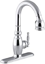 Hot Sale KOHLER K-691-CP Vinnata Secondary Kitchen Sink Faucet, Polished Chrome
