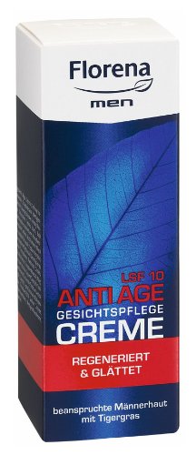 Florena Men Anti-Age Gesichtscreme LSF 10, 2er Pack (2 x 50 ml)