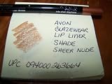 AVON GLAZEWEAR LIP LINER IN SHADE SHEER NUDE