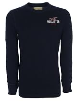 Hollister Mens Longsleeve Navy Blue Classic Logo