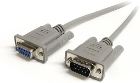 StarTechcom 10 ft Straight Through Serial Cable - M/F - Serial extension cable - DB-9 (M) to DB-9 (F) - 10 ft - gray - MXT10010