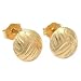 14k Gold Volleyball Earrings Sports Player Jewelry 8mm