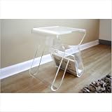 Acrylic End Table/Magazine Rack (Clear) (16.75"H x 13"W x 11.5"D)