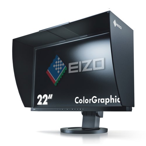 EIZO CG223W-BK 55.9 cm (22 Zoll) Widescreen LCD Monitor (DVI, Kontrastverh&auml;ltnis 950:1, Reaktionszeit 6ms) schwarz