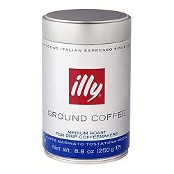 illy Caffe Normale Drip Grind Coffee (Medium Roast, Blue Band), 8.8-Ounce