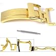 Watch Band Deployment Buckle Yellow Gold Plated 16mm A+