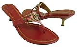 Cole Haan Kina Red Strappy Sandal Heels Shoes New