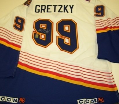 Wayne Gretzky Autographed/Hand Signed St. Louis Blues Home Jersey