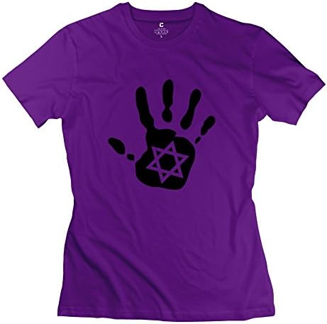 Women's New Design Tees Vintage Handprint XXL Purple