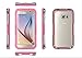 HOMETALKS Galaxy S6 Case ,Waterproof Case Dustproof Shockproof Snowproof Gel Touch Screen Ipx8 Swimming Diving Cover For Samsung GALAXY S6 2015--pink