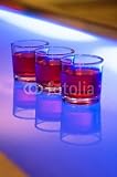Wallmonkeys Peel and Stick Wall Decals - 3 Shot Glasses on a Bar - Removable Graphic
