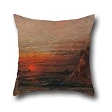 16 X 16 Inches / 40 By 40 Cm Oil Painting Francis Danby - Study For 'Calypso's Grotto' Pillow Covers ,twin Sides Ornament And Gift To Indoor,bar,kitchen,kids Room,teens Girls,floor