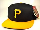 Casquette Neuve Ajustable Officielle MLB - Pittsburgh Pirates Snapback - Casquette Noire/Jaune