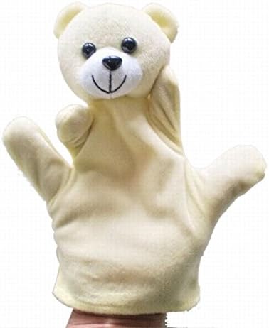 Honor2008 Newest Hot Sale Cute Big Size Animal Glove Puppet Hand Dolls Plush Toy Baby Child Zoo Farm Animal Hand Glove Puppet Finger Sack Plush Toy(Bear)