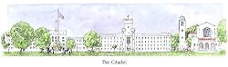 The Citadel - Collegiate Series - 11.5 x 24 Inch Print