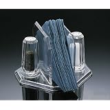 Acrylic Faceted Napkin Holder With Salt And Pepper Set by 
