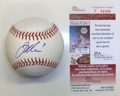 Joe Mauer Signed Baseball Oml Minnesota Twins Jsa Coa