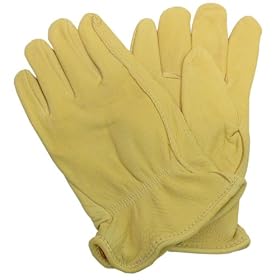 Daxx Genuine Deerskin Soft and Supple Red Lining Work and Winter Gloves
