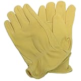 Daxx Genuine Deerskin Soft  Supple Red Lining Work and Winter Gloves