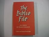 The biblio file : an index of prose passages