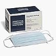 Blue Isolation Mask With Earloops Tissue Outer Tissue Inner Latex Free