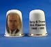Porcelain China Collectable Thimble - Harry S Truman President USA - Free Gift Box