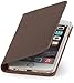 StilGut Talis Italian-Series, Leather Wallet Case for Apple iPhone 6 & iPhone 6s (4.7''), Fango