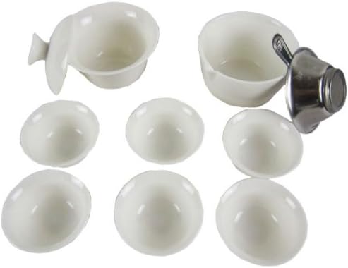 Travel Tea Set Portable Ceramic Whiteware Teaset Travel Tea Kit