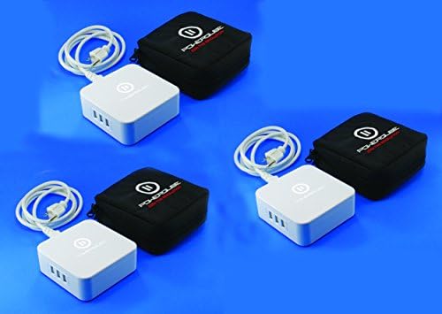 POWERQUBE MINI with Travel Case Multi-Pack (x3) (White)