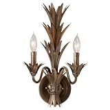 Murray Feiss WB1574STA Flora Collection 2-Light Wall Sconce, Stardust Finish