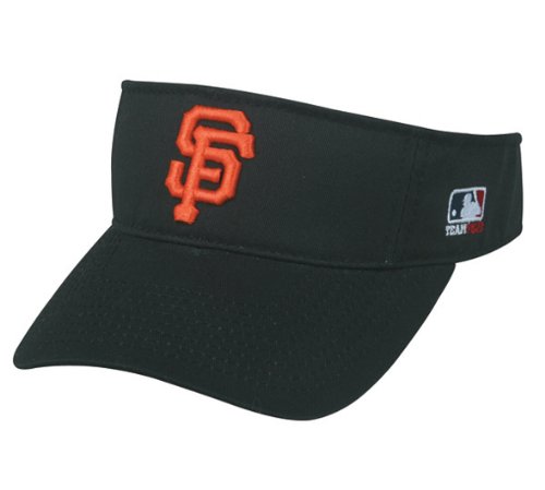 MLB ADULT San Francisco GIANTS Home BLACK VISOR Adjustable Velcro TWILL New