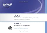 F1 Accountant in Business AB - Pocket Notes (Acca)
