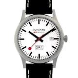 [モンディーン]MONDAINE スポーツライン デイデイト ホワイトダイアル ブラックレザー A667.30308.16SBB メンズ 【正規輸入品】