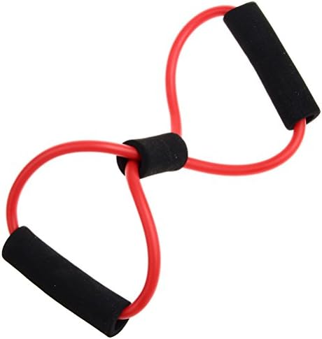 Blue Red(TM) 8 Style Resistance Band Exercise Cords Red