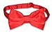 Men's Dress Vest & BowTie Solid RED Color Bow Tie Set for Suit or Tuxedo