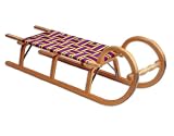 Ress Gebirgsrodel 115 cm Gurtsitz, natur lackiert, Qualität Made in Germany