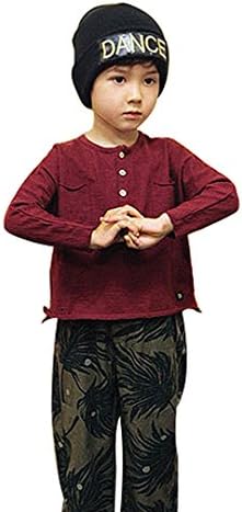 Yikaisu Children Hat Ice Cap Paper Superscript Dance Hat Knitted Wool Hat Black