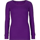 FULL TILT Ribbed Girls Long Sleeve Tee - Purple