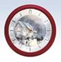 Thomas Kinkade Christmas Carol Clock - 8"