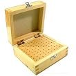 72 Hole Wood Box Jewelers Bur Drill Rotary Tool Holder