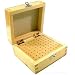 72 Hole Wood Box Jewelers Bur Drill Rotary Tool Holder